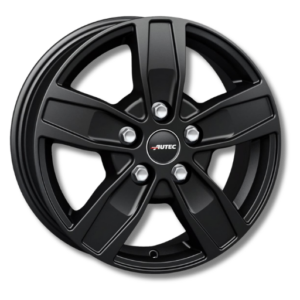 Autec Quantro 16" Matt Black Alloy Wheels - 6.5J ET60 5x160