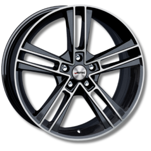 Autec Rias 19" Black Metallic Polished Alloy Wheels - 8.5J ET30 5x112