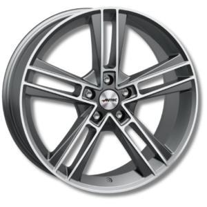 Autec Rias titansilber 19" Titaniumsilver Matt Polished Alloy Wheels - 8.5J ET30 5x112