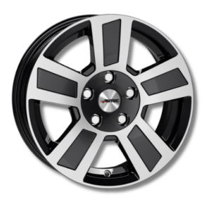 Autec Tigris 14" Black Polished Alloy Wheels - 6J ET30 4x100