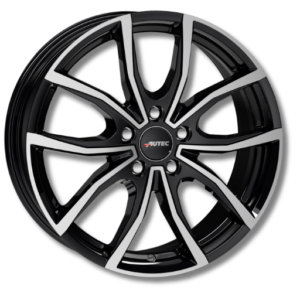 Autec Vidra 15" Black Polished Alloy Wheels - 6J ET40 5x114.3