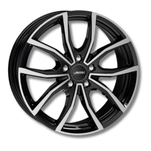 Autec Vidron 15" Black Polished Alloy Wheels - 6J ET38 5x100