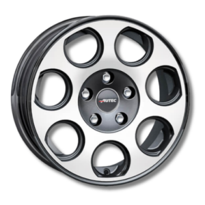 Autec Yuna 15" Graphit Polished Alloy Wheels - 6J ET30 4x100