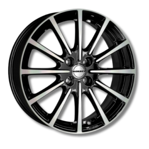 Borbet BL4 15" Black Polished Alloy Wheels - 6.5J ET35 4x98