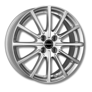 Borbet BL4 brillant 15" Silver Alloy Wheels - 6.5J ET35 4x98