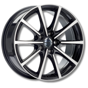 Borbet BL5 16" Black Polished Alloy Wheels - 7J ET37 5x112