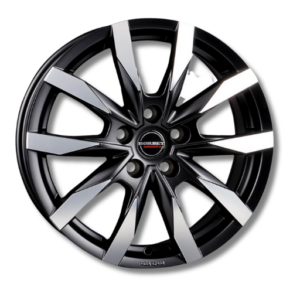 Borbet CW5 18" Black Polished Alloy Wheels - 7.5J ET53 5x130