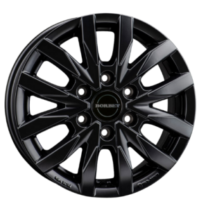 Borbet CW6 16" Black Matt Alloy Wheels - 6.5J ET54 6x130