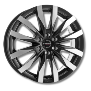 Borbet CW6 16" Black Polished Alloy Wheels - 6.5J ET54 6x130