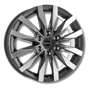 Borbet CW6 mistral anthracite glossy 16" Grey Polished Alloy Wheels - 6.5J ET54 6x130