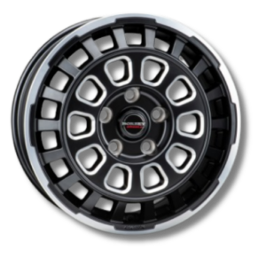 Borbet CW7 18" Black Rim Polished Glossy Alloy Wheels - 7.5J ET53 5x130