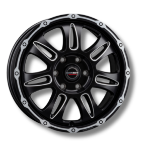 Borbet CW8 18" Black Rim Window Polished Matt Alloy Wheels - 8J ET45 5x130