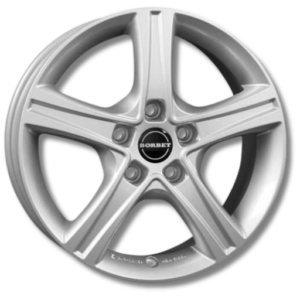 Borbet CWD crystal 16" Silver Alloy Wheels - 6.5J ET52 5x120