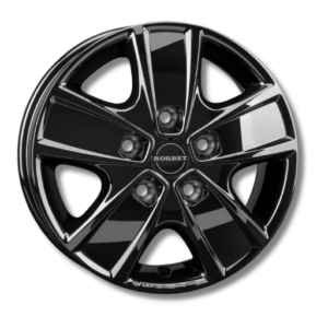 Borbet CWG 16" Black Glossy Alloy Wheels - 6J ET68 5x118