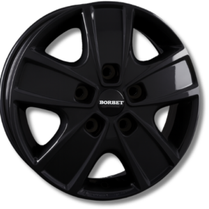 Borbet CWG 16" Mistral Anthracite Glossy Alloy Wheels - 6J ET68 5x118