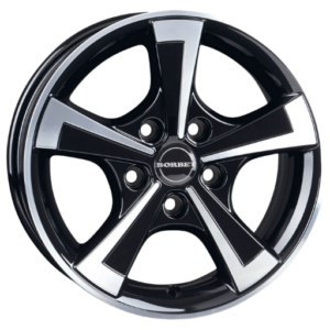 Borbet CWT 15" Black Polished Glossy Alloy Wheels - 6J ET30 5x112