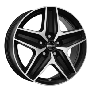 Borbet CWZ 18" Black Polished Alloy Wheels - 7.5J ET53 5x130