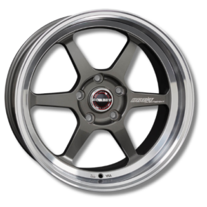 Borbet DB8GT 18" Graphite Rim Polished Alloy Wheels - 8.5J ET20 5x120