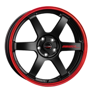 Borbet DB8GT2 19" Black Matt Rim Red Alloy Wheels - 8.5J ET45 5x112
