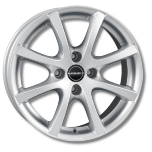 Borbet LV4 crystal 14" Silver Alloy Wheels - 5.5J ET35 4x100