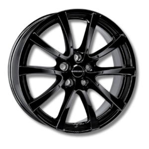 Borbet LV5 15" Black Glossy Alloy Wheels - 6.5J ET35 5x100