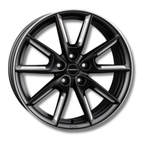 Borbet LX19 19" Black Matt Silver Spoke Rim Alloy Wheels - 8J ET40 5x112
