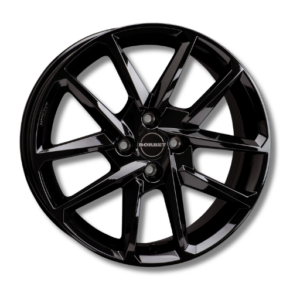 Borbet N 18" Black Glossy Alloy Wheels - 7.5J ET40 5x114.3