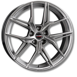 Borbet QX 19" Hyper Black Silver Alloy Wheels - 8J ET50 5x108