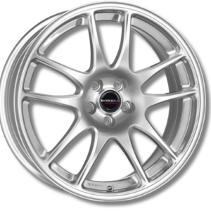 Borbet RS brillant 15" Silver Alloy Wheels - 6.5J ET38 5x100