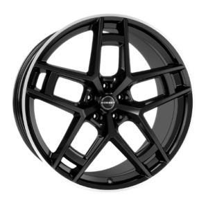 Borbet TF 24" Black Rim Polished Glossy Alloy Wheels - 10.5J ET34 5x120