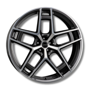 Borbet TF 24" Graphite Polished Glossy Alloy Wheels - 10.5J ET34 5x120