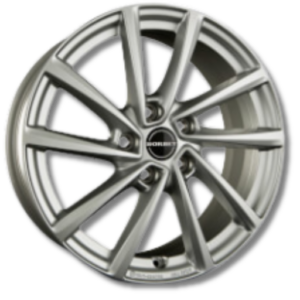 Borbet V brillant 16" Silver Alloy Wheels - 7J ET48 5x112