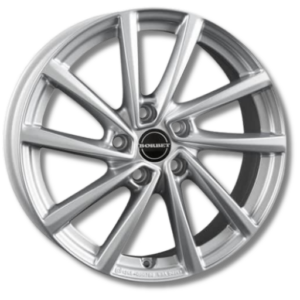 Borbet V crystal 19" Silver Alloy Wheels - 7J ET45 5x114.3