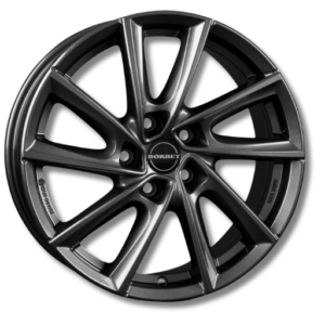 Borbet VT 17" Mistral Anthracite Glossy Alloy Wheels - 7.5J ET52 5x112
