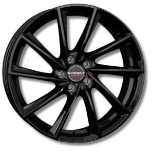 Borbet VTX 19" Black Glossy Alloy Wheels - 8.5J ET20 5x112