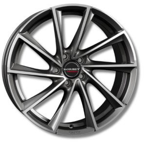 Borbet VTX 19" Graphite Polished Alloy Wheels - 9.5J ET25 5x112