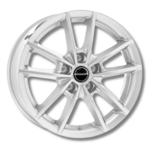 Borbet W crystal 15" Silver Alloy Wheels - 6J ET43 5x100