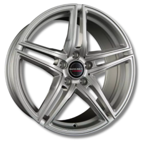 Borbet XRT brillant 18" Silver Alloy Wheels - 8J ET45 5x112