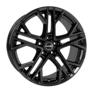 Borbet XV 19" Black Polished Alloy Wheels - 8.5J ET30 5x112