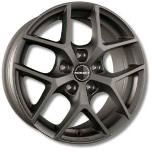 Borbet Y 16" Titanium Matt Alloy Wheels - 7J ET38 5x112