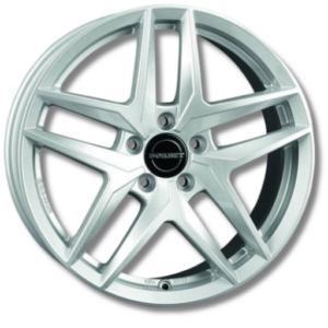 Borbet Z crystal 17" Silver Alloy Wheels - 7.5J ET30 5x112