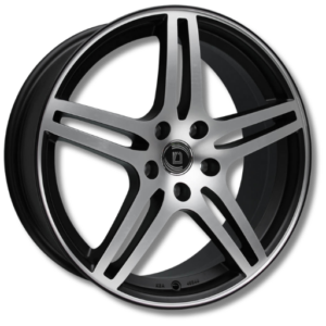 Diewe Wheels Chinque 16" Black Machined Alloy Wheels - 6.5J ET33 5x120
