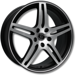 Diewe Wheels Chinque 16" Nero Machined Alloy Wheels - 6.5J ET40 5x100