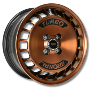 Ronal R10 TURBO 15" Copper Matt - Front Diamond Cut Alloy Wheels - 7J ET37 4x100