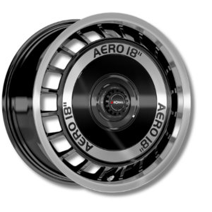 Ronal R50 REV-B 18" Black-Front Polished Alloy Wheels - 8J ET35 5x110