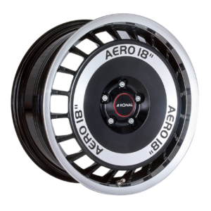 Ronal R50 REV-M 18" Black-Front Polished Alloy Wheels - 8J ET35 5x110