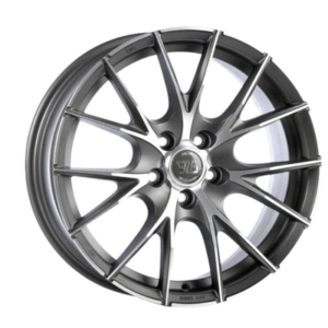 MSW 25 15" Black Polished Alloy Wheels - 6J ET45 5x114.3