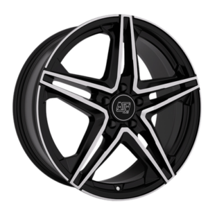 MSW 31 19" Black Polished Alloy Wheels - 8.5J ET30 5x112