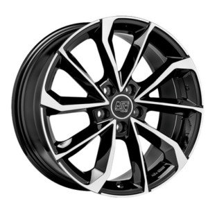 MSW 42 6H 20" Black Polished Alloy Wheels - 8.5J ET47 6x120