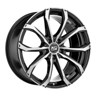 MSW 48 19" Black Polished Alloy Wheels - 9J ET21 5x112